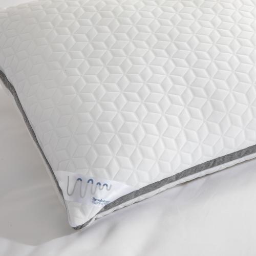 Size standard Color White Brookstone Perfect 2-In-1 Comfort Pillow - White - Standard
