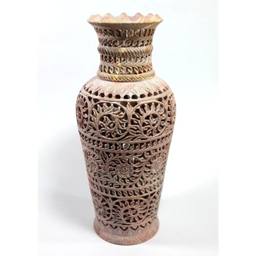 Stone Flower Vase Pot (12 Inches)Marble Marble
