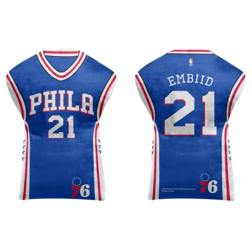 Northwest NBA Travel Joel Embiid Jersey Cloud Pillow Bedding Accessories (Philadelphia 76ers - Royal)