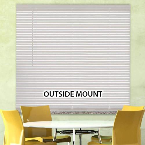 White Cordless Room Darkening Vinyl Mini Blinds with 1 in. Slats-31 in. W x 48 in. L (Actual Size 30.5 in. W x 48 in. L)