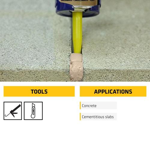 Sika 29 fl. oz. Sikaflex Self-Leveling Horizontal Joint Elastic Polyurethane Sealant in Sandstone