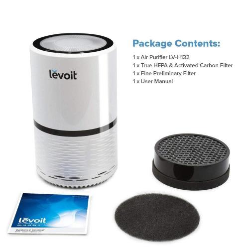 Levoit LV-H132 Air Purifier with True Hepa Filter (White)
