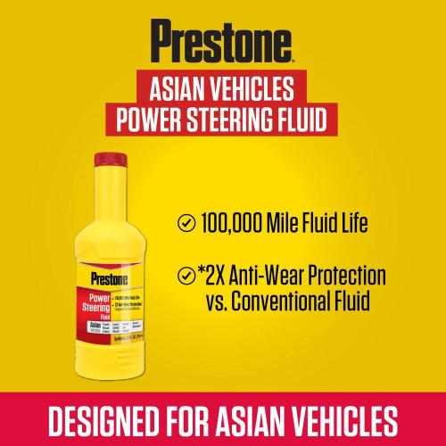 Asian Veh Power Steering Fl-12 fl. oz. - Synthetic, 2x anti-wear, 100k Mi