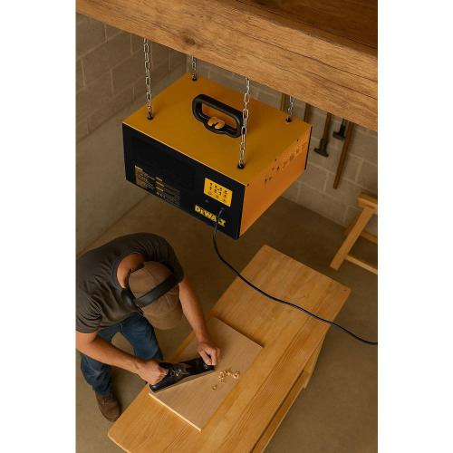 3-Speed Remote-Controlled Suspended Dust Air Filtration System (170/210/250 CFM) with HEPA Filter