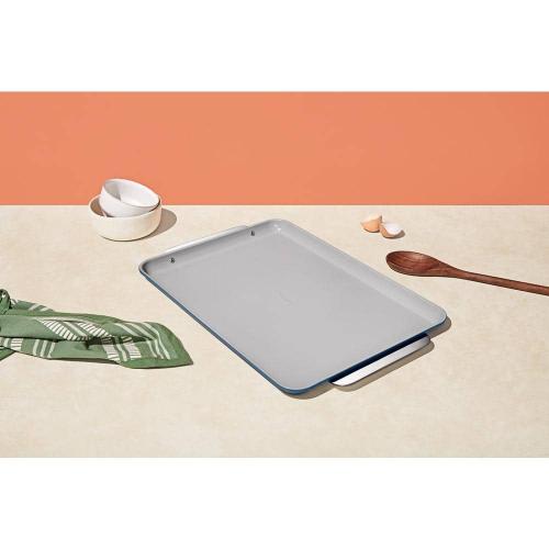 18 in. Non-Stick Ceramic Large Baking Sheet in Slate