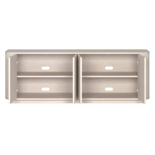 Canton 68 in. Alder White TV Stand Fits TV's up to 75 in.