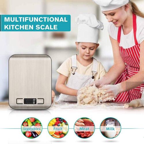 11 lb Capacity Digital Food Scale with Tare Function (Batteries Included)