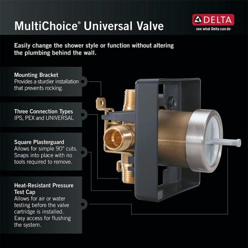 MultiChoice Universal Tub and Shower Valve Body Rough-In Kit with 1/2 in. PEX Crimp Connections