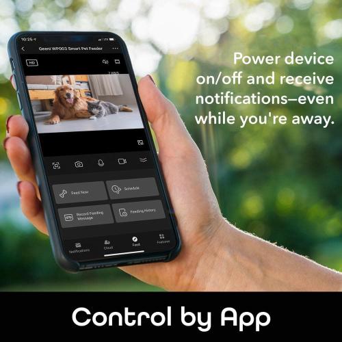 7-Light PetConnect Automatic Pet Feeder with Camera, 2-Way Audio, and Personal Voice Recording