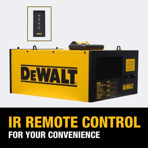 3-Speed Remote-Controlled Suspended Dust Air Filtration System (170/210/250 CFM) with HEPA Filter