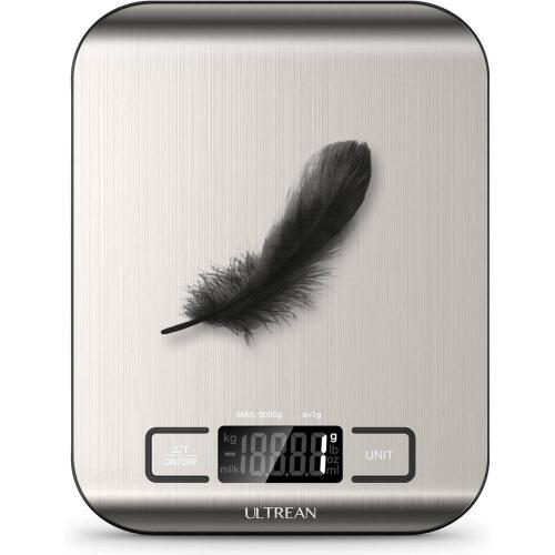 11 lb Capacity Digital Food Scale with Tare Function (Batteries Included)