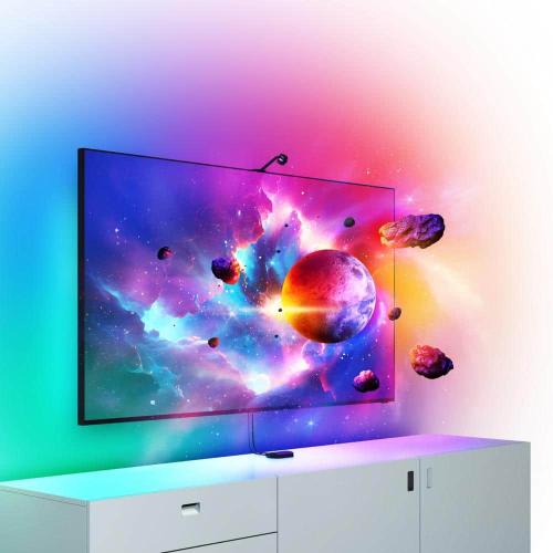 4D LED Addressable Lighting- Strip Light with Camera Starter Kit for 55 in. to 65 in. TVs