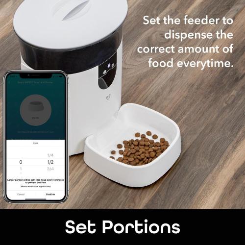 7-Light PetConnect Automatic Pet Feeder with Camera, 2-Way Audio, and Personal Voice Recording