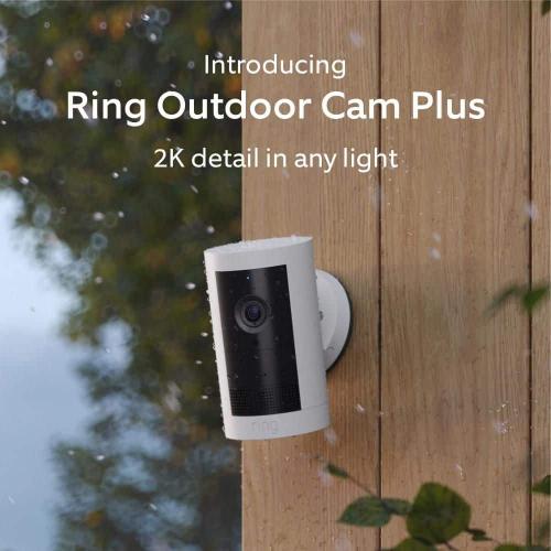 Outdoor Cam Plus, Battery Security Camera with 2K Video, Low-Light Sight, and Mount-Anywhere Versatility - White