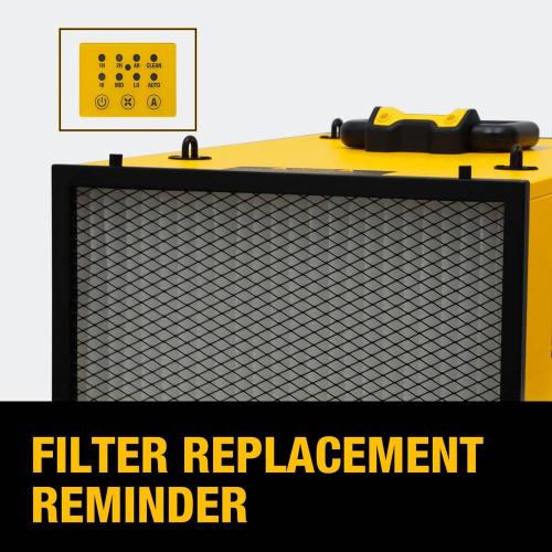 3-Speed Remote-Controlled Suspended Dust Air Filtration System (170/210/250 CFM) with HEPA Filter