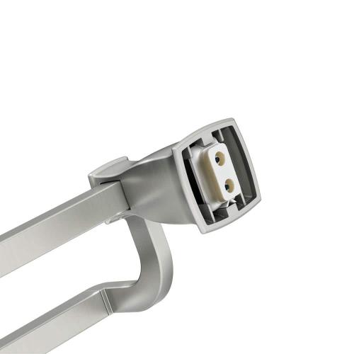 Brushed Nickel Hensley 24 in. Double Towel Bar with Press and Mark in Brushed Nickel