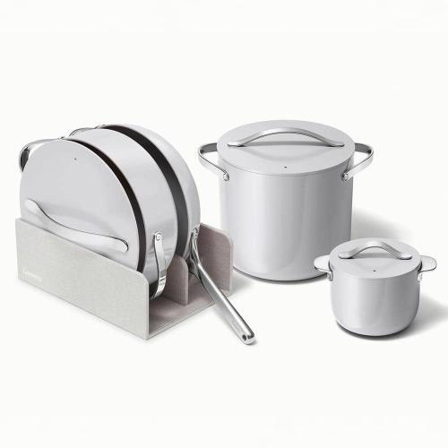 Cookware  8-Piece Ceramic Nonstick Cookware Set in Gray