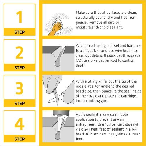 Sika 29 fl. oz. Sikaflex Self-Leveling Horizontal Joint Elastic Polyurethane Sealant in Sandstone