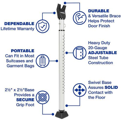 Steel Portable Door Security Bar
