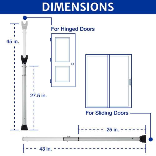 Steel Portable Door Security Bar