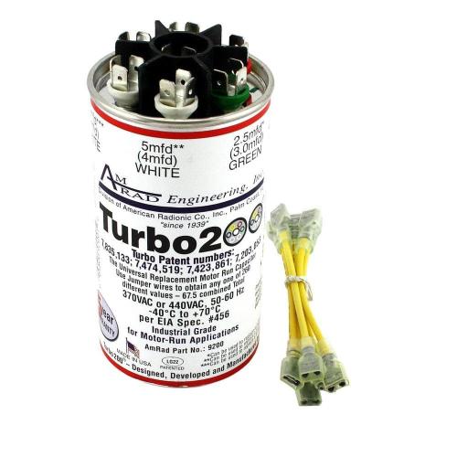 2.5 to 67.5 MFD Round Universal Run Capacitor