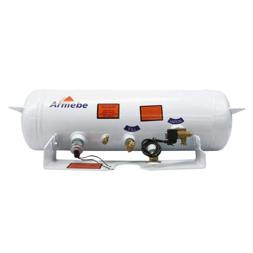 5.9 gal. 20 lbs. ASME Horizontal Steel Propane Tank with Remote Fill