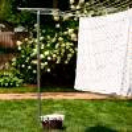 32 in. H x 90 in. W Steel T-Assembly 1-Piece Garment Rack