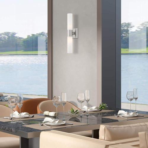 Aspen 2 Light Brushed Nickel ADA Bath Vanity