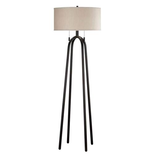 Quadratic Size 61 in. Oil-Rubbed Bronze Floor Lamp