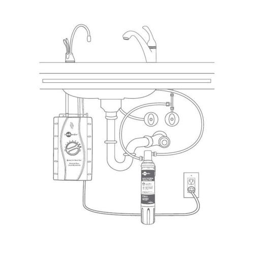 Instant Hot Water Dispenser Under-Sink 6-Month Standard Water Filter Replacement 1-Pack