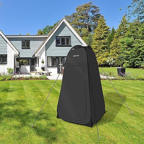 AKOZLIN Portable Pop Up Shower Tent Instant Privacy Dressing Changing Tent Outdoor Shower Room Camp Toilet Tent 47.2 L×47.2 W×74.8 H