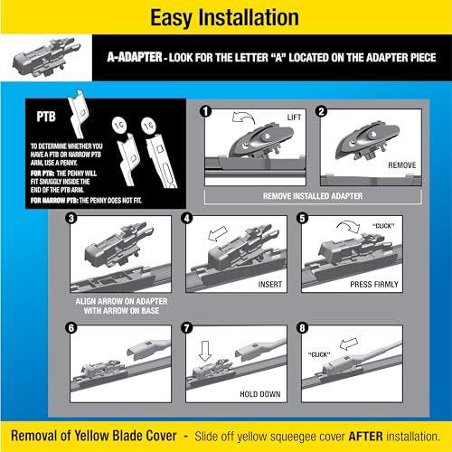 Rain-X 830126 Silicone Endura Wiper Blades 26 Inch Windshield Wipers (Pack of 1) Automotive Replacement Windshield Wiper Blades With Two Times Longer-Lasting Resilient Silicone Rubber Squeegee