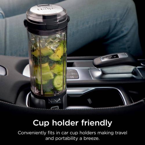 Blast 18 oz. Single Speed Portable Blender for Shakes & Smoothies, BPA Free, Rechargable, Dishwasher Safe Parts in Black