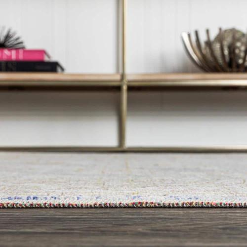 Alba Modern Faded Peshawar Gray/Ivory 2 ft. x 8 ft. Runner Rug