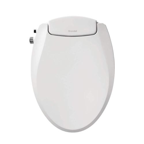 Brondell Swash Ecoseat Non-Electric Bidet Seat for Elongated Toilet in White