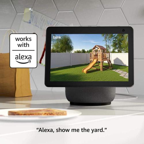 Outdoor 4 - Wireless Battery Operated Smart Security Camera System with 3 - Cameras and Included Sync Module Core, Black