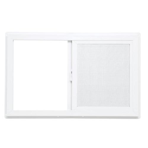 31.75 in. x 19.75 in. Left-Hand Single Sliding Vinyl Window with Dual Pane Insulated Glass - White