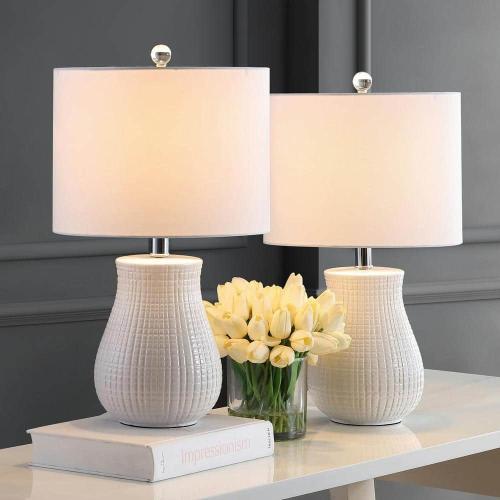 Dayton 21 in. White Table Lamp