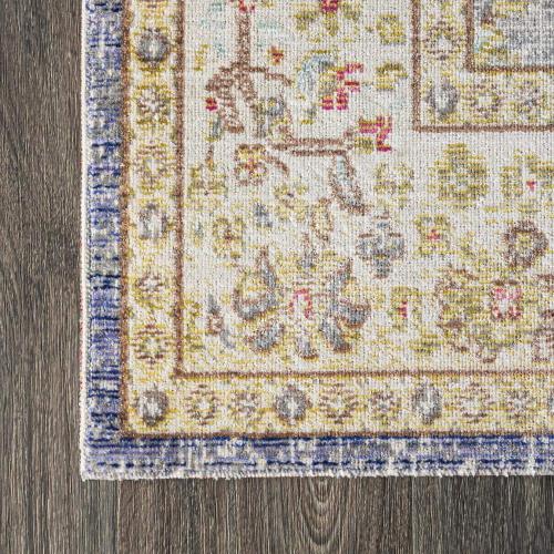 Alba Modern Faded Peshawar Gray/Ivory 2 ft. x 8 ft. Runner Rug