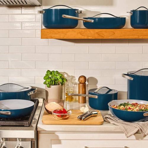 Cookware  8-Piece Ceramic Nonstick Cookware Set in Cream
