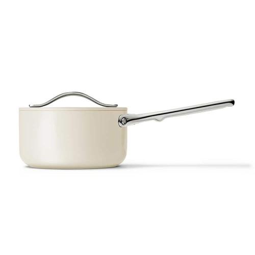 Non-Stick Ceramic Mini Fry Pan and Mini Sauce Pan Duo Cream