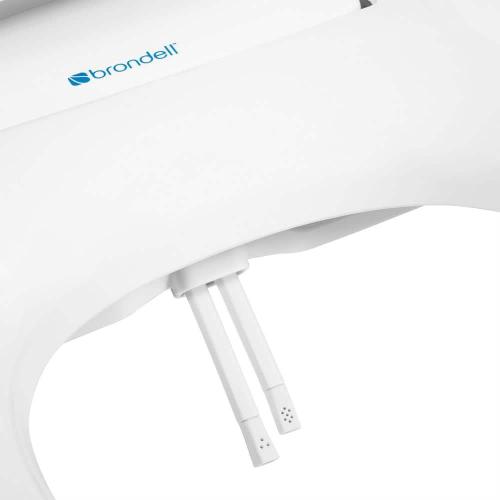 Swash Ecoseat 102-Non-Electric Bidet Seat for Round Toilets with Warm Water Washes in White