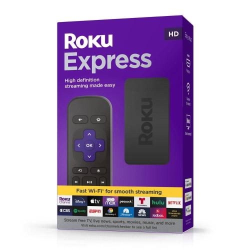 Express (New, 2022) HD Streaming Device with Simple Remote