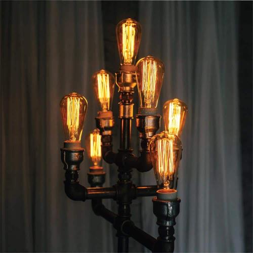 60-Watt Equivalent ST64 Vintage Style Edison Bulbs, Incandescent Dimmable E26 Filament Bulb, 2700K (6-Pack)