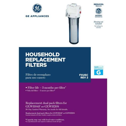 Universal Whole House Replacement Water Filter Cartridge (2-Pack)