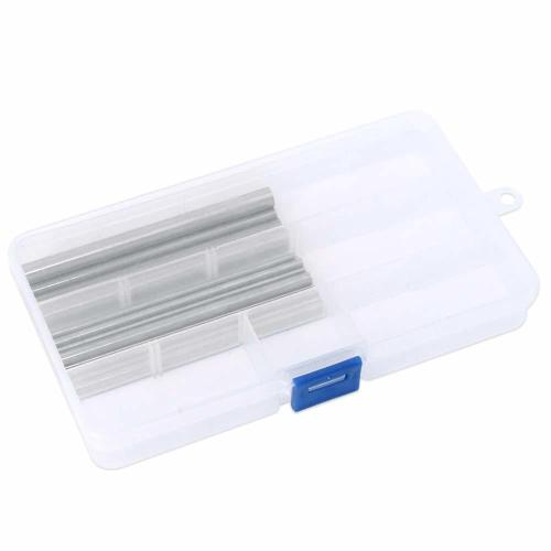 Glarks 18Pcs Stainless Steel Solid Round Rod Lathe Bar Stock Assorted for DIY Craft Tool Diameter 2.5-8mm Length 100mm