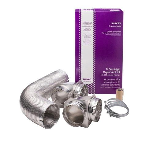 8 ft. Semi-Rigid Dryer Vent Kit with Close Elbows