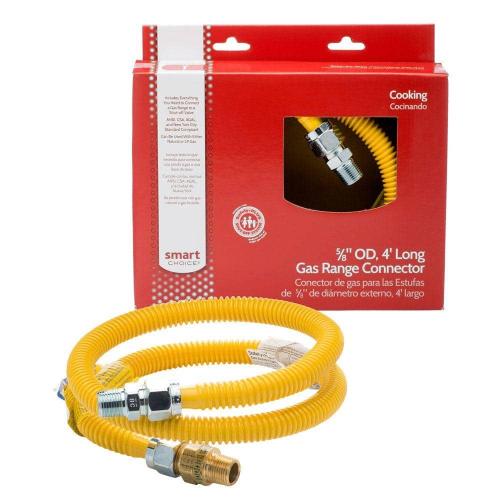 4 ft. 5/8 in. ProCoat Safety PLUS Gas Connector 1/2 MIP x 1/2 MIP
