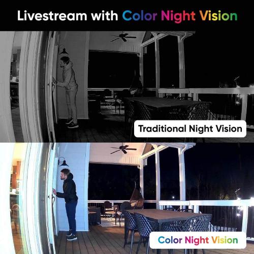 Cam OG Telephoto Indoor/Outdoor 1080p Wi-Fi Smart Home Security Camera with 3X Optical Zoom and Color Night Vision