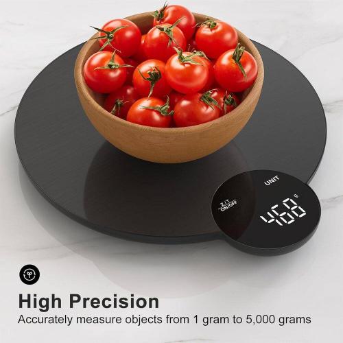 Digital Food Scale, Kitchen Scale for Baking and Cooking, HD LED Screen, Stainless Steel, 11 lbs. Capacity.